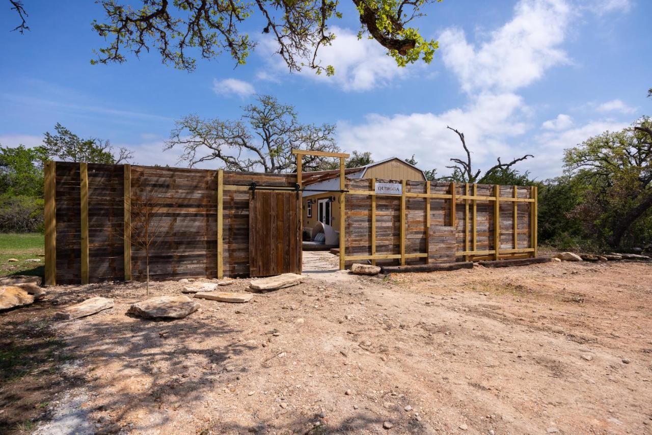 Romantic Tiny Luxury Retreat W Heated Pool, Sauna N Outdoor Shower In Wimberley 10 Acres Villa Exterior photo